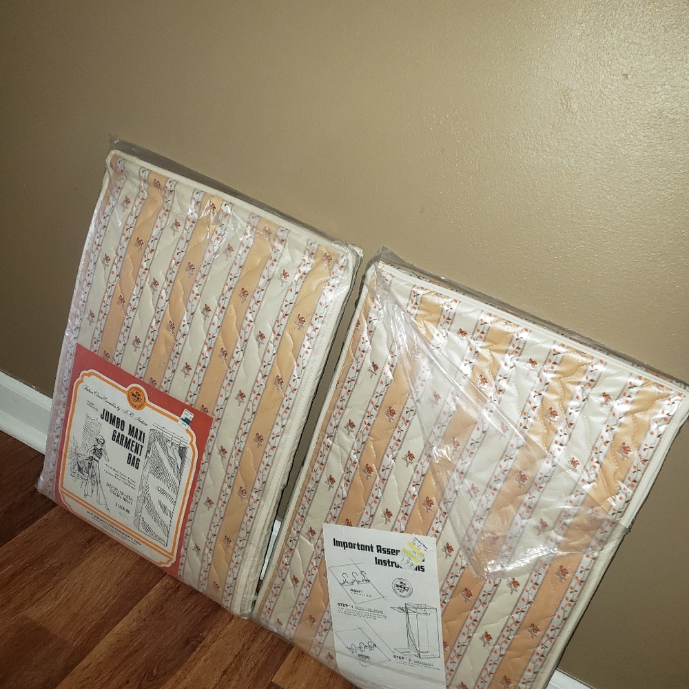 2 vintage garment bags